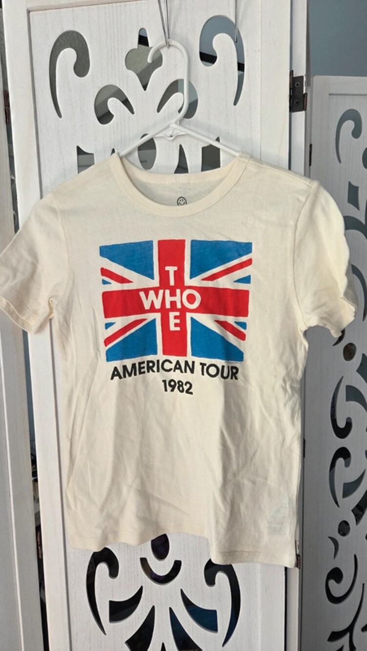The Who American Tour 1982 Shirt Kids L New Junk Food Clothing Union Jack Tee